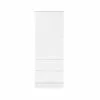 Obaby Single 2 Drawer Wardrobe, White