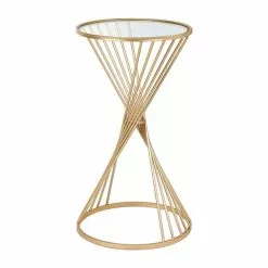 Pacific Lifestyle Pacific Liberty Side Table, Iron & Glass -Dunelm Sales Store 30821672 alt02