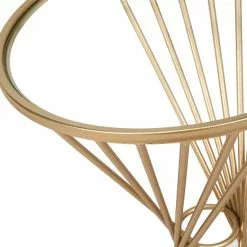 Pacific Lifestyle Pacific Liberty Side Table, Iron & Glass -Dunelm Sales Store 30821672 alt03