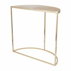 Pacific Lifestyle Pacific Ginko Console Table, Gold Aluminium -Dunelm Sales Store 30821741 alt04