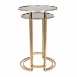 Pacific Lifestyle Pacific Veneziano Set Of 2 Nest Of Tables, Iron & Glass -Dunelm Sales Store 30821749 alt02