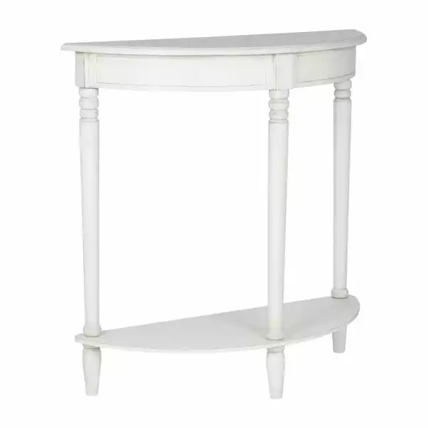 Pacific Lifestyle Pacific Heritage Half Moon Console Table, Painted Pine 3 Pacific Lifestyle Pacific Heritage Half Moon Console Table, Painted Pine - Image 3