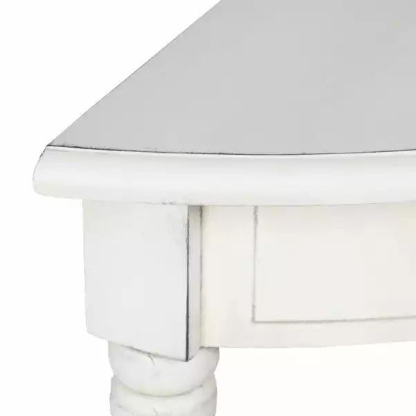 Pacific Lifestyle Pacific Heritage Half Moon Console Table, Painted Pine 4 Pacific Lifestyle Pacific Heritage Half Moon Console Table, Painted Pine - Image 4