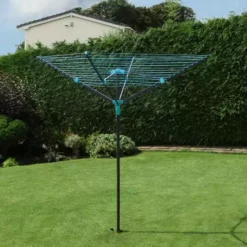 JVL 4 Arm Rotary Clothes Airer, 50m