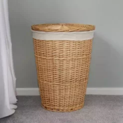 JVL Acacia Willow Round Laundry Basket