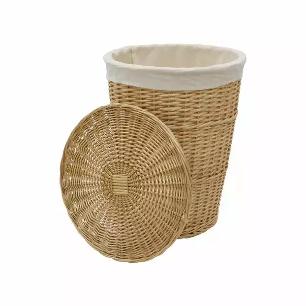 JVL Acacia Willow Round Laundry Basket 3 JVL Acacia Willow Round Laundry Basket - Image 3