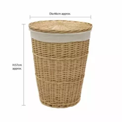 JVL Acacia Willow Round Laundry Basket 11 JVL Acacia Willow Round Laundry Basket -Dunelm Sales Store 30824552 alt05