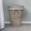 JVL Arianna Willow Round Laundry Basket