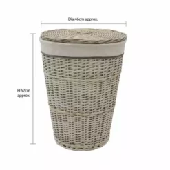 JVL Arianna Willow Round Laundry Basket -Dunelm Sales Store 30824615 alt05