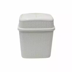 JVL Loop Plastic Push Top Bin 10L