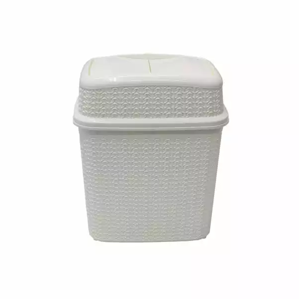 JVL Loop Plastic Push Top Bin 10L 1 JVL Loop Plastic Push Top Bin 10L