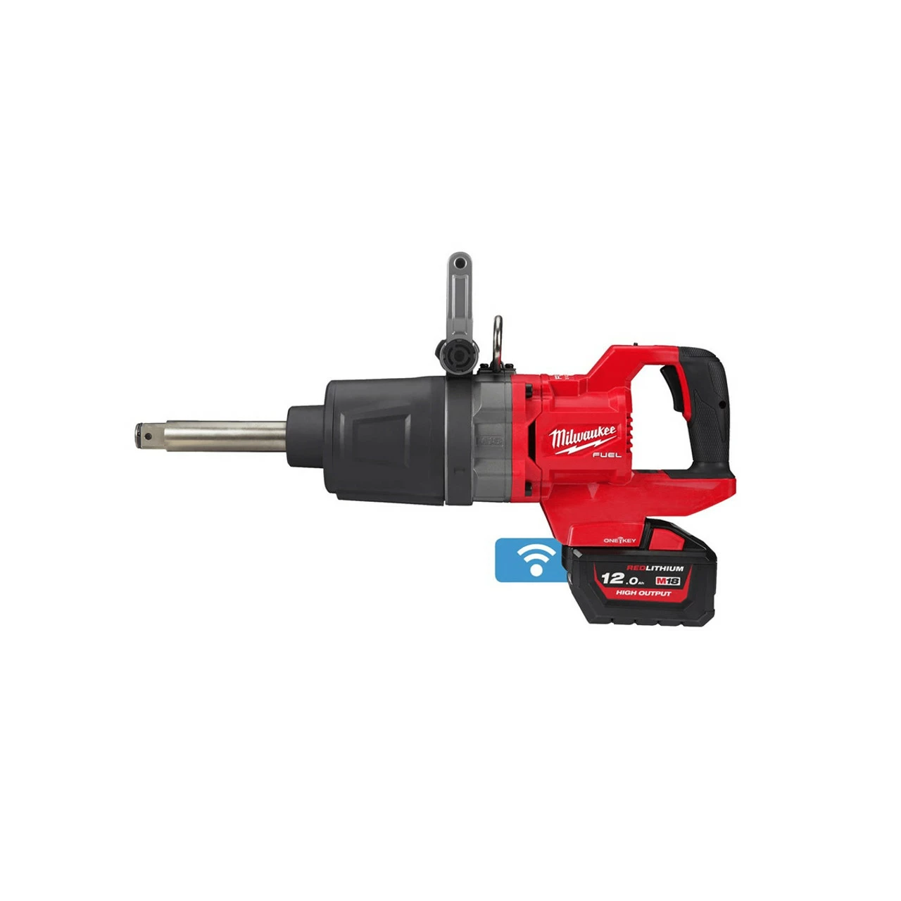 Milwaukee M18 ONEFHIWF1D-121C 18V Fuel One-Key D-Handled 1" Impact Wrench With 1x 12.0Ah Battery 2 Milwaukee M18 ONEFHIWF1D-121C 18V Fuel One-Key D-Handled 1" Impact Wrench With 1x 12.0Ah Battery - Image 2