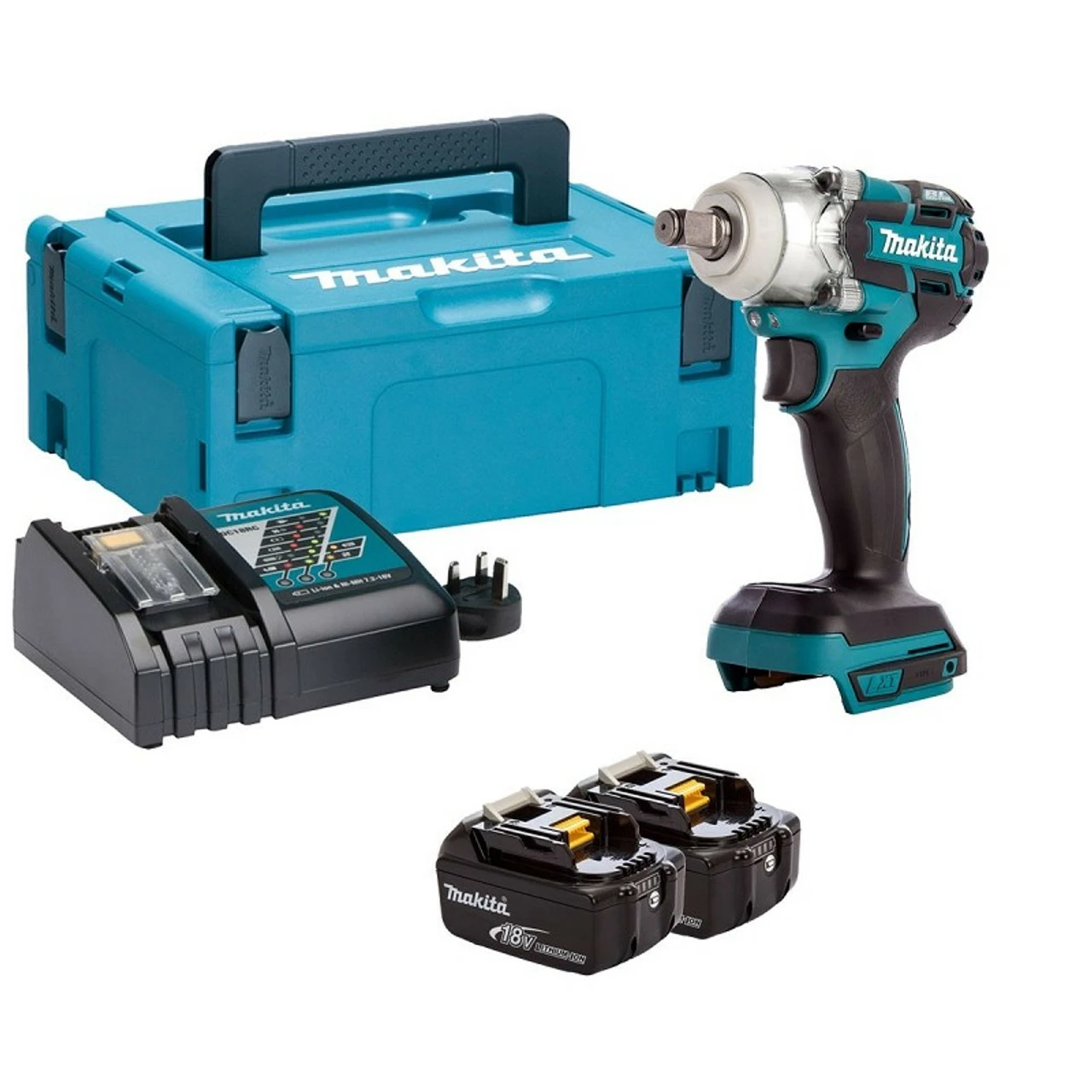 Makita DTW285RTJ 18V 1/2" LXT Brushless Impact Wrench Kit With 2x 5.0Ah Batteries 1 Makita DTW285RTJ 18V 1/2" LXT Brushless Impact Wrench Kit With 2x 5.0Ah Batteries