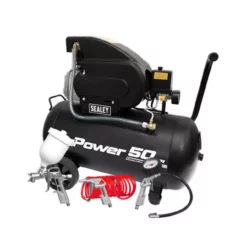 Sealey SAC5020APK 50L Direct Drive Compressor 2hp With 4pc Air Accessory Kit