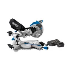 Draper 99970 D20 20V Brushless 185mm Sliding Compound Mitre Saw With 1x 5.0Ah Battery