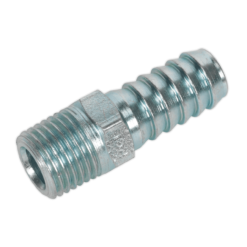 Sealey AC09 Screwed Tailpiece Male 1/4"BSPT - 3/8" Hose Pack Of 5