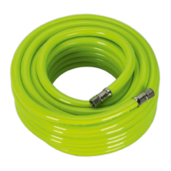Sealey AHFC1538 Air Hose High Visibility 15m X Ø10mm With 1/4"BSP Unions