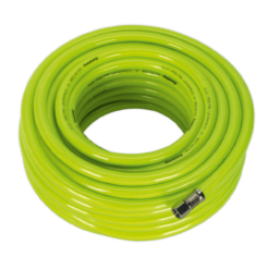Sealey AHFC20 Air Hose High Visibility 20m X Ø8mm With 1/4"BSP Unions