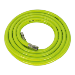 Sealey AHFC5 Air Hose High Visibility 5m X Ø8mm With 1/4"BSP Unions