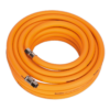 Sealey AHHC1038 Air Hose 10m X Ø10mm Hybrid High Visibility With 1/4"BSP Unions