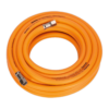 Sealey AHHC10 Air Hose 10m X Ø8mm Hybrid High Visibility With 1/4"BSP Unions