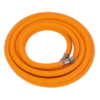 Sealey AHHC5 Air Hose 5m X Ø8mm Hybrid High Visibility With 1/4"BSP Unions