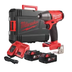 Milwaukee M18 ONEIWF12-502X 18V Fuel One Key 1/2" Impact Wrench With 2x 5.0Ah Batteries