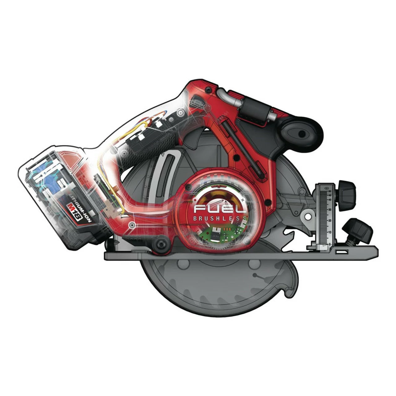 Milwaukee M18 CCS55-0 18V Fuel 165mm Circular Saw (Body Only) 17 Milwaukee M18 CCS55-0 18V Fuel 165mm Circular Saw (Body Only) - Image 17