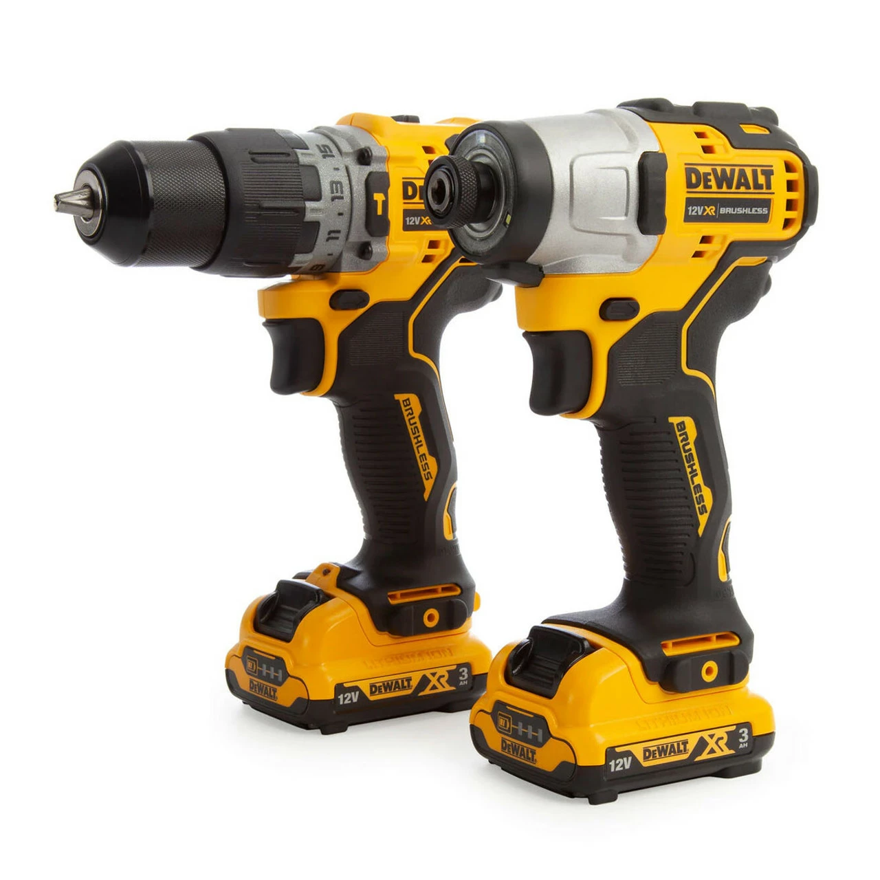 DeWalt DCK2111L2T 12V Brushless Combi Impact Twin Pack With 2x 3.0Ah Batteries 2 DeWalt DCK2111L2T 12V Brushless Combi Impact Twin Pack With 2x 3.0Ah Batteries - Image 2