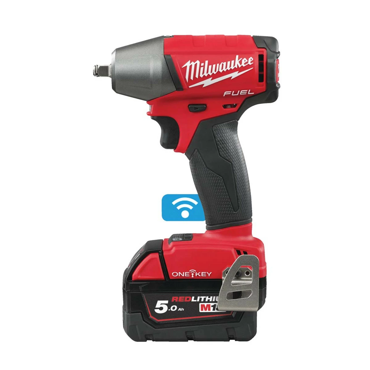 Milwaukee M18 ONEIWF38-0 18V Fuel One-Key Compact 3/8" Impact Wrench (Body Only) 5 Milwaukee M18 ONEIWF38-0 18V Fuel One-Key Compact 3/8" Impact Wrench (Body Only) - Image 5