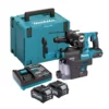 Makita HR004GD202 40V Max XGT SDS+ 28mm Brushless Rotary Hammer With 2x 2.5Ah Batteries
