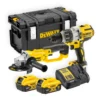 DeWalt DCK278P2 18V XR Combi Drill & Angle Grinder Twin Pack With 2x 5.0Ah Batteries