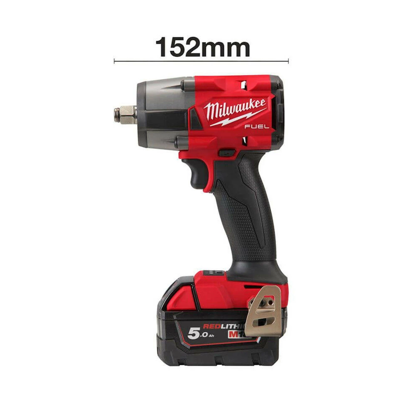 Milwaukee M18 FMTIW2F12-501X 18V FUEL 1/2" Mid-Torque Impact Wrench With 1x 5.0Ah Battery 3 Milwaukee M18 FMTIW2F12-501X 18V FUEL 1/2" Mid-Torque Impact Wrench With 1x 5.0Ah Battery - Image 3