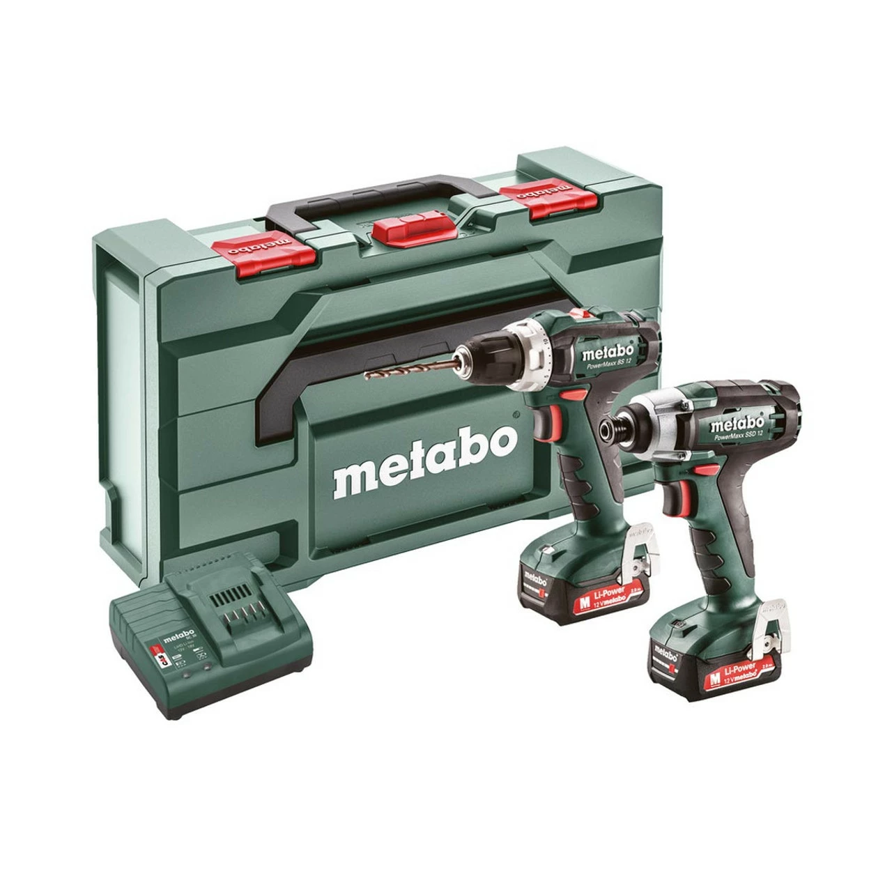 Metabo 12V Powermaxx Twin Pack With 2x 2.0Ah Batteries, SC30 Charger And MetaBOX 145 1 Metabo 12V Powermaxx Twin Pack With 2x 2.0Ah Batteries, SC30 Charger And MetaBOX 145