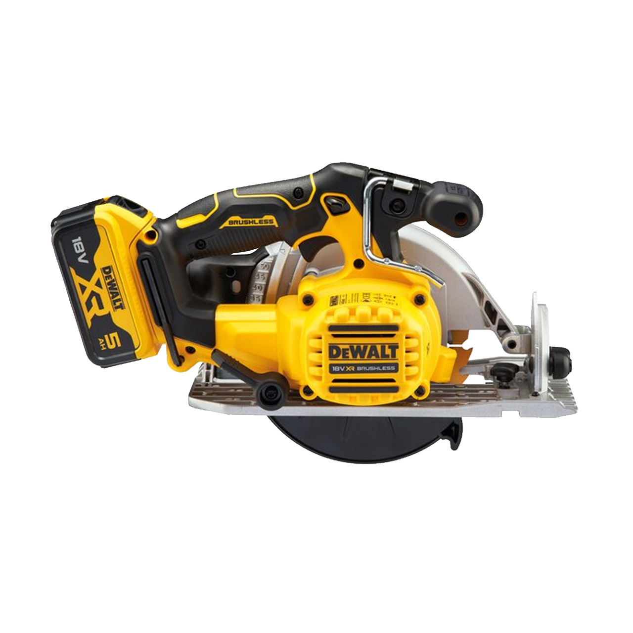 DeWalt DCS565P2 18V XR 165mm Brushless Circular Saw With 2x 5.0Ah Batteries 3 DeWalt DCS565P2 18V XR 165mm Brushless Circular Saw With 2x 5.0Ah Batteries - Image 3