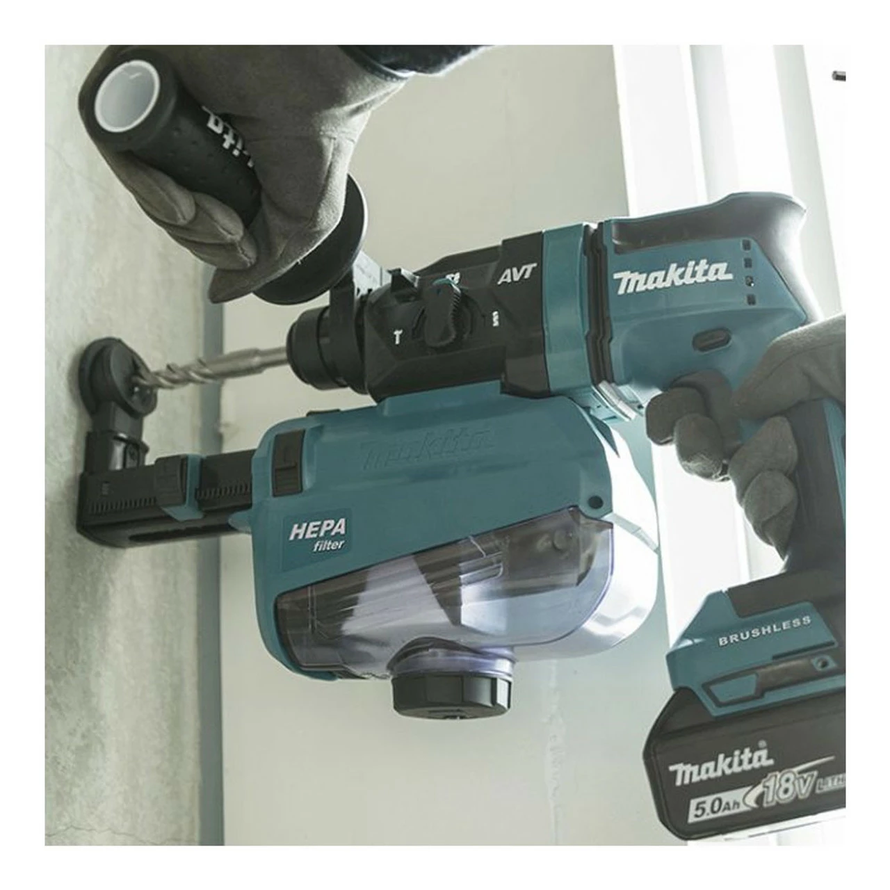 Makita DHR182ZJ LXT 18V Brushless SDS+ Rotary Hammer With A Carry Case (Body Only) 3 Makita DHR182ZJ LXT 18V Brushless SDS+ Rotary Hammer With A Carry Case (Body Only) - Image 3