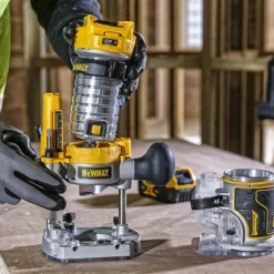 DeWalt DCW604NT 18V XR Brushless 1/4" Router With Base (Body Only) -Dunelm Sales Store Artboard 4 81140.1663684234