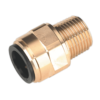 Sealey CAS15BSA Straight Adaptor 15mm X 1/2"BSPT Brass (John Guest Speedfit® - MM011504N)