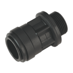 Sealey CAS22SA Straight Adaptor 22mm 3/4"BSP Pack Of 2 (John Guest Speedfit® - PM012216E)