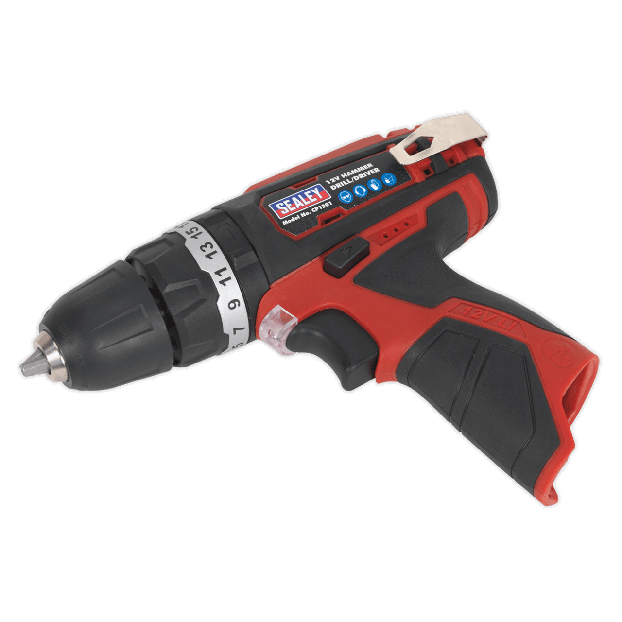 Sealey CP1201 12V 10mm Cordless Hammer Drill/Driver (Body Only) 1 Sealey CP1201 12V 10mm Cordless Hammer Drill/Driver (Body Only)