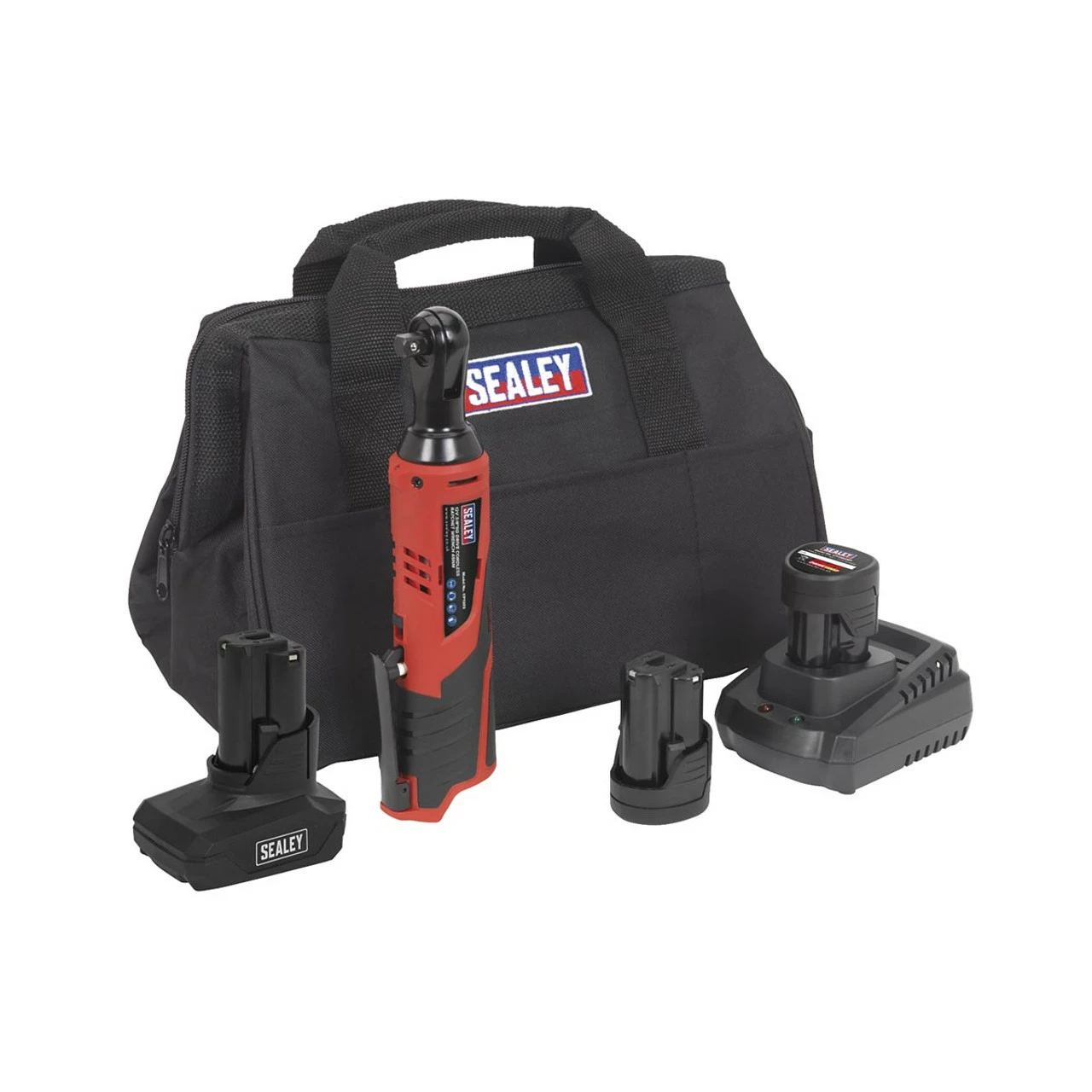 Sealey CP1202KITB 12V 3/8"Sq Drive Ratchet Wrench Kit With 3x Batteries 1 Sealey CP1202KITB 12V 3/8"Sq Drive Ratchet Wrench Kit With 3x Batteries