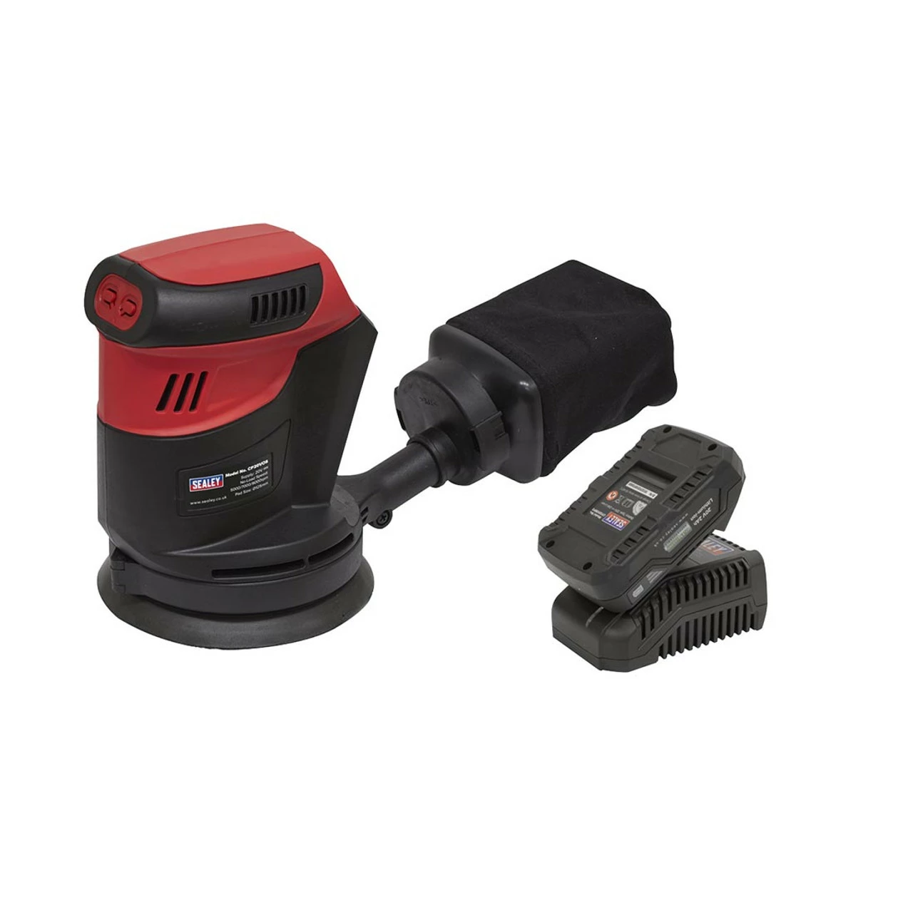 Sealey CP20VOSKIT1 20V Cordless 125mm Orbital Palm Sander Kit With 2.0Ah Battery 1 Sealey CP20VOSKIT1 20V Cordless 125mm Orbital Palm Sander Kit With 2.0Ah Battery