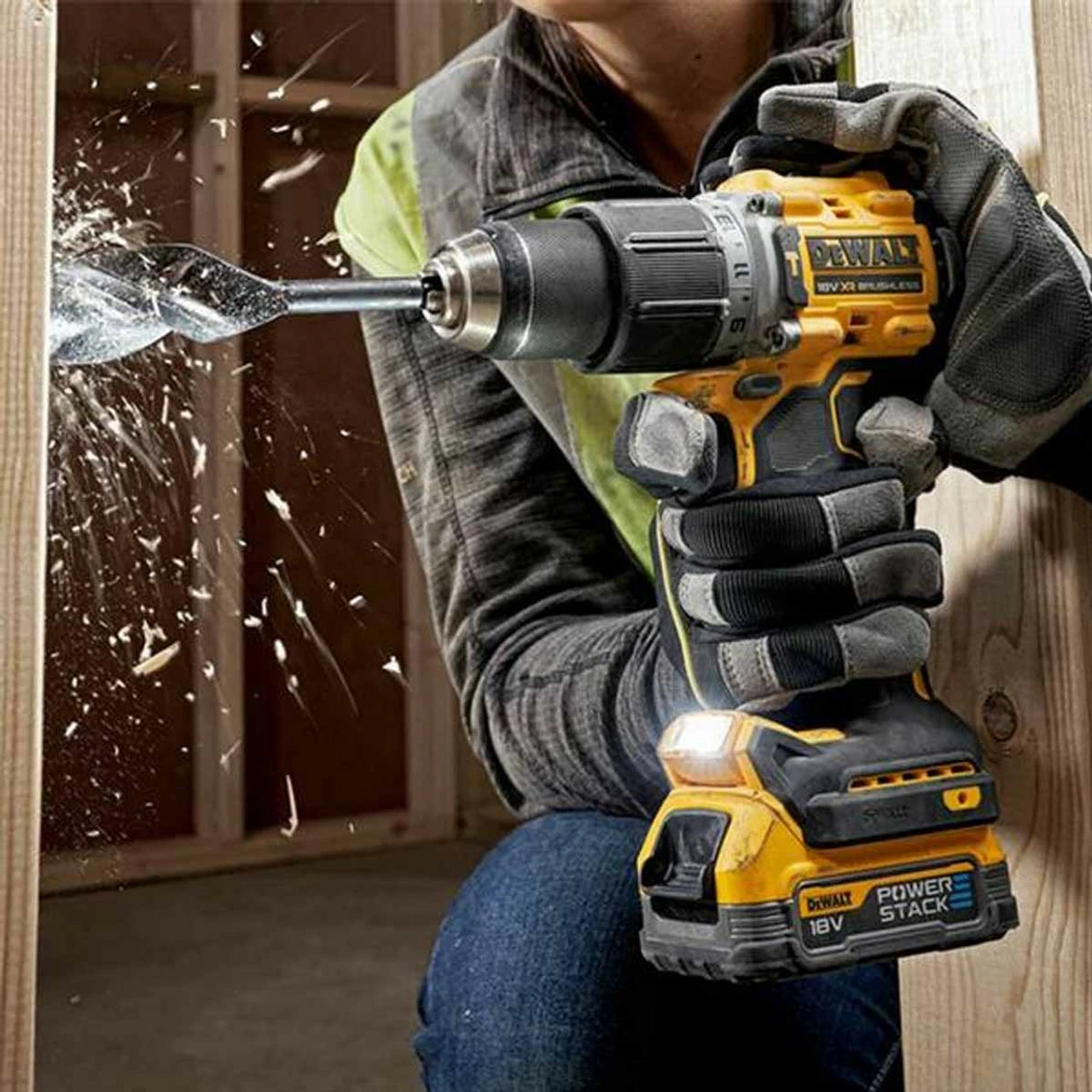 DeWalt DCD805E2T-GB 18V XR Brushless Combi Hammer Drill With 2x 1.7Ah POWERSTACK™ Batteries 7 DeWalt DCD805E2T-GB 18V XR Brushless Combi Hammer Drill With 2x 1.7Ah POWERSTACK™ Batteries - Image 7
