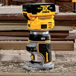 DeWalt DCW604P2 18V XR Brushless 1/4" Router With 2x 5.0Ah Batteries -Dunelm Sales Store DCW604P2 E 85004.1668606661