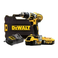 DeWalt DCD795P2 18V XR Brushless Combi Drill With 2x 5.0Ah Batteries