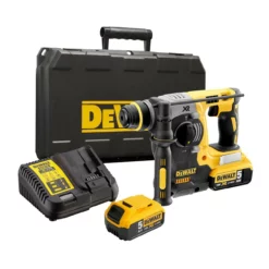 DeWalt DCH273P2 18V XR Brushless SDS+ Rotary Hammer Drill With 2x 5.0Ah Batteries