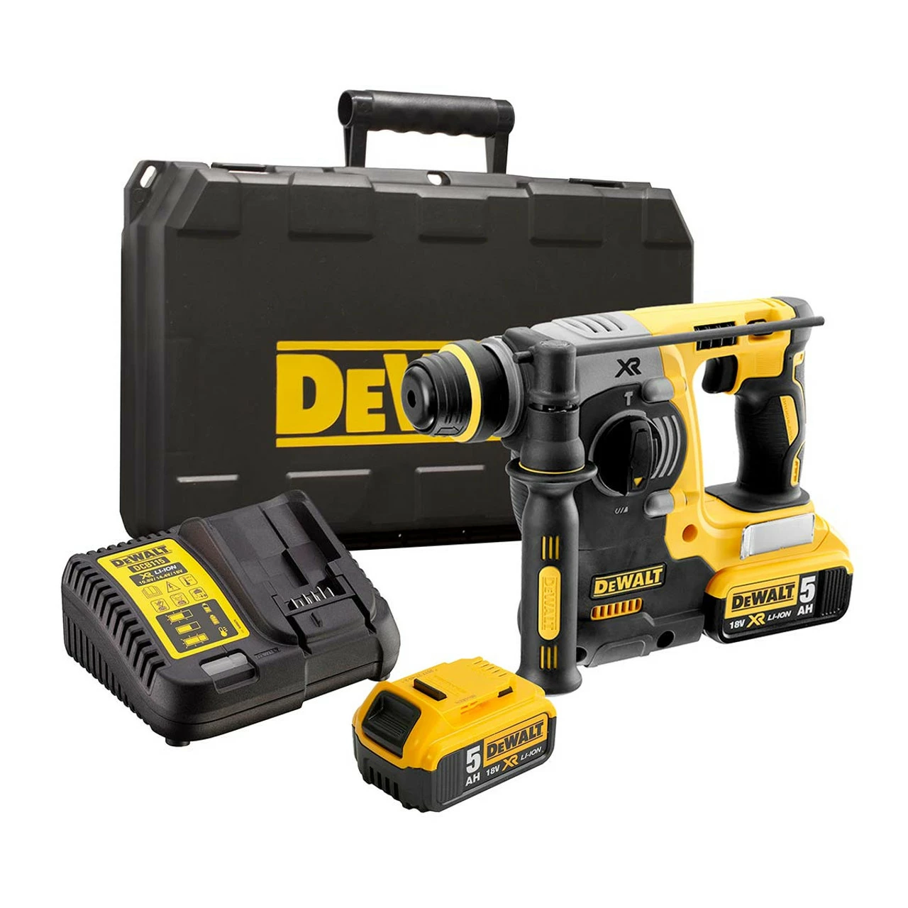 DeWalt DCH273P2 18V XR Brushless SDS+ Rotary Hammer Drill With 2x 5.0Ah Batteries 1 DeWalt DCH273P2 18V XR Brushless SDS+ Rotary Hammer Drill With 2x 5.0Ah Batteries