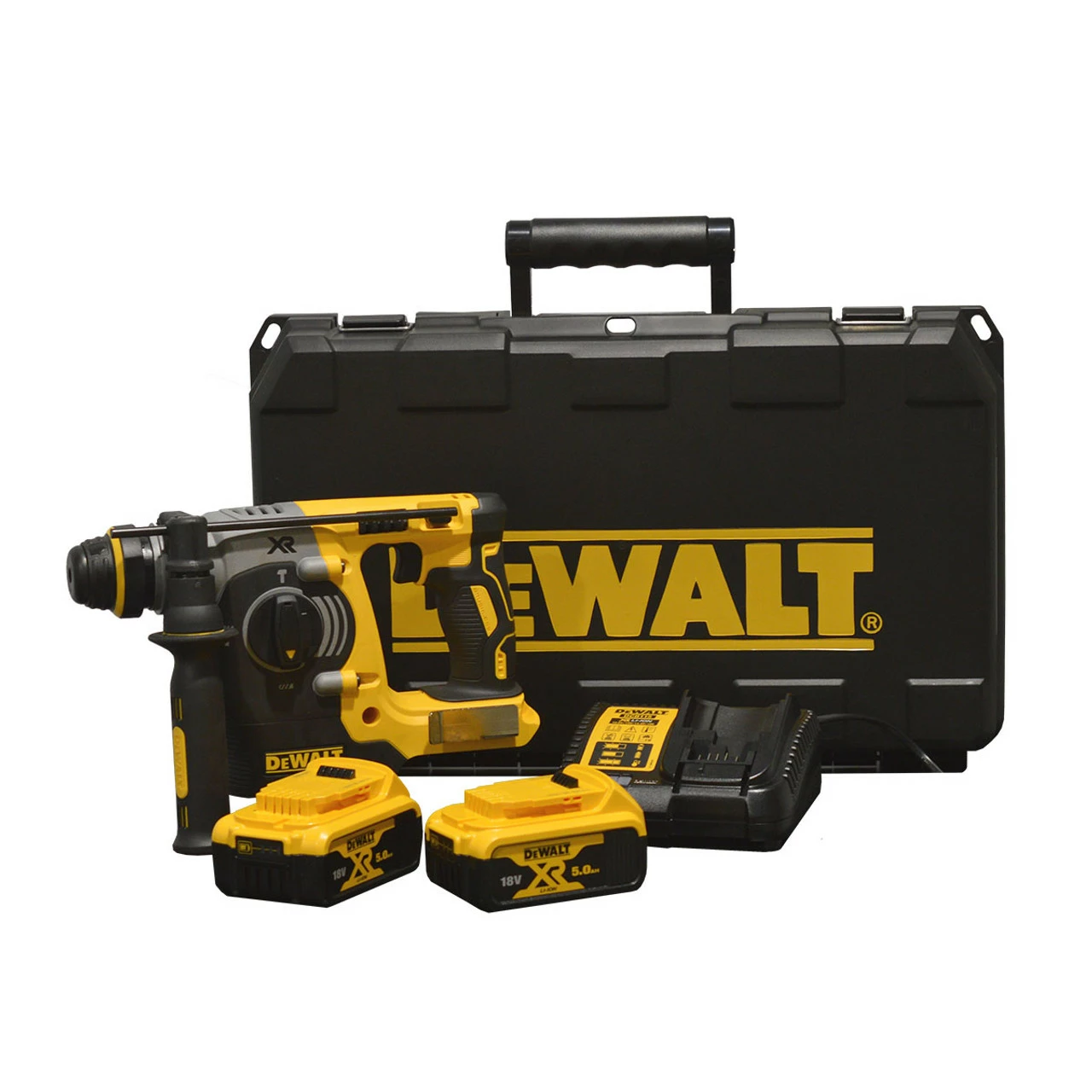 DeWalt DCH273P2 18V XR Brushless SDS+ Rotary Hammer Drill With 2x 5.0Ah Batteries 2 DeWalt DCH273P2 18V XR Brushless SDS+ Rotary Hammer Drill With 2x 5.0Ah Batteries - Image 2