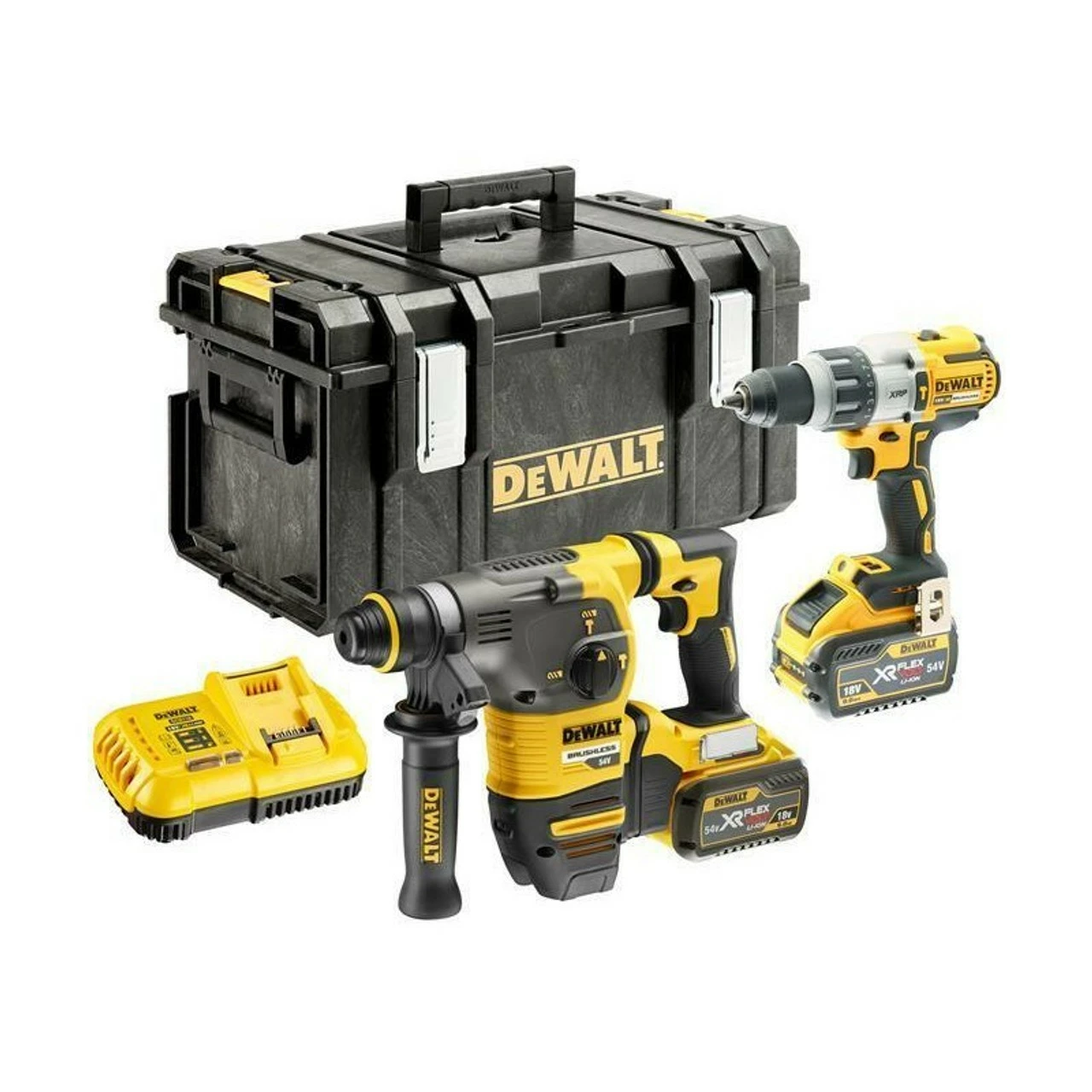 DeWalt DCK2033X2 XR 18V/54V FlexVolt Brushless Twin Pack With 2x 9.0Ah Batteries 1 DeWalt DCK2033X2 XR 18V/54V FlexVolt Brushless Twin Pack With 2x 9.0Ah Batteries
