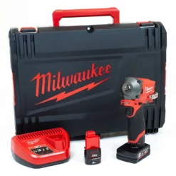Milwaukee M12 FIWF12-622X 12V Fuel Brushless 1/2" Impact Wrench With 2x Batteries